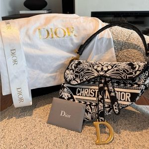 Dior - Paris Exclusive Embroidered Saddle Bag